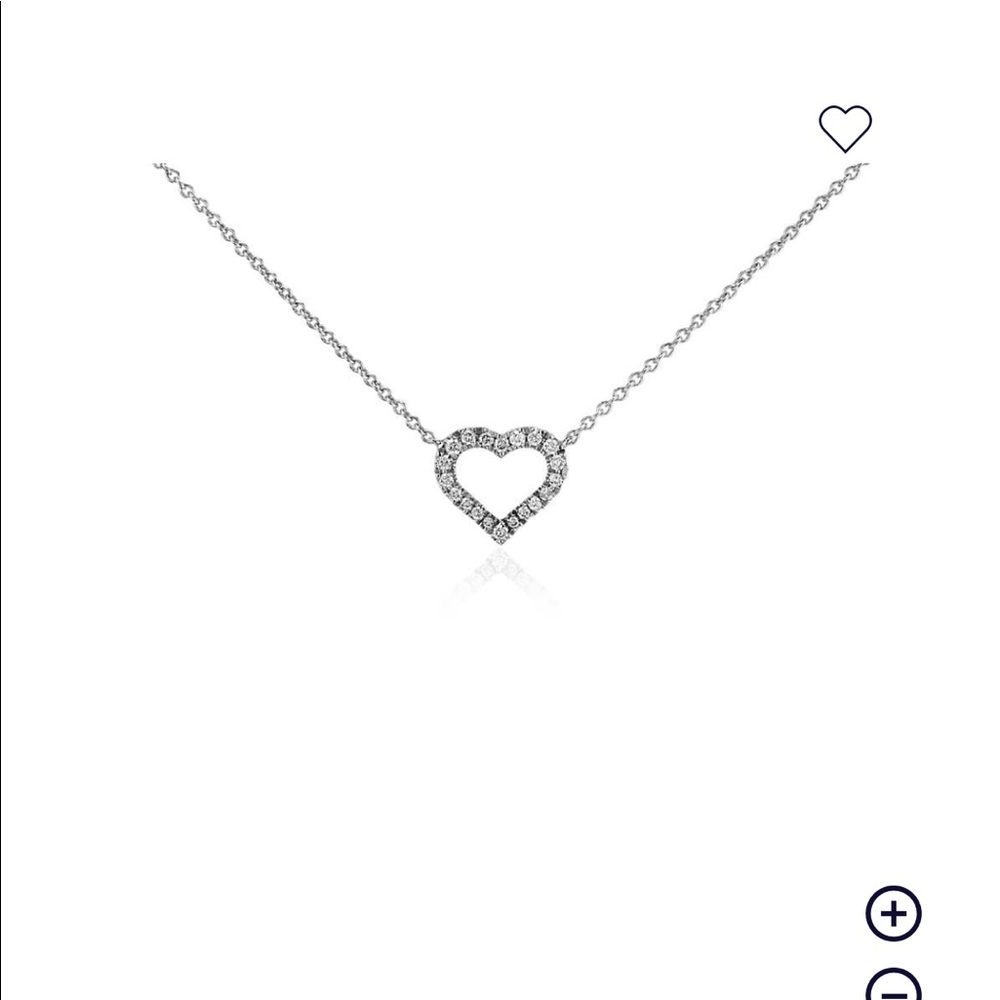Blue Nile Mini Heart Diamond Pendant